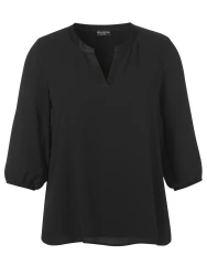 Curvy Bluse / Schwarz