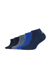 Junior Basic Sneaker-Socken 5P / Blau