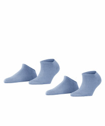 Damen Sneakersocken Uni 2-Pack / Blau