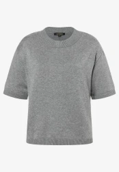 Damen Kurzarm-Pullover / Grau