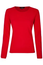 Damen Cashmere Pullover / Rot
