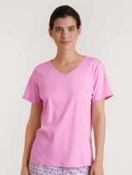 DAMEN Shirt kurzarm, bubble gum pink / Rosa