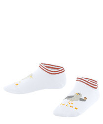 Mädchen  Sneakersocken Seagull Icecream / Weiß