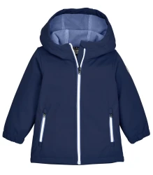Kinder Softshell Jacke mit Kapuze / Blau