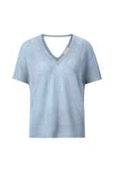 Damen Strick-Shirt / Blau