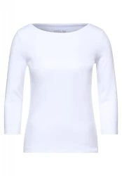 Damen Basic Shirt / Weiß