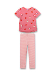 Kinder Schlafanzug kurz / pink