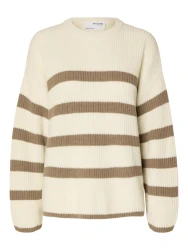 Damen Strickpullover SLFBLOOMIE / Beige