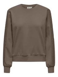 Damen Sweatshirt ONLHOLLY / Braun