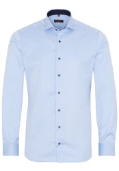Herren Hemd Slim Fit Cover Shirt / Blau