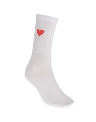 Damen Socken Yennis Heart / Weiß