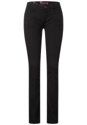 Damen Thermo-Jeans Casual Fit / Schwarz