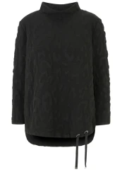 Curvy  Langarmshirt / Schwarz