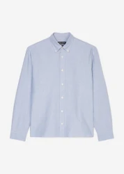 Hemd Oxford-Langarm regular / Hellblau