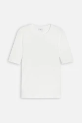 Damen T-Shirt aus Baumwolle & Modal / Weiß