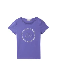 Damen T-Shirt mit Print / Violett