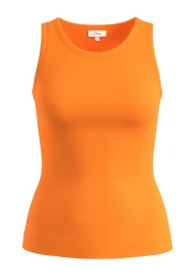 Damen Top / Orange