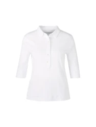 Damen Poloshirt aus Baumwolle / Weiß