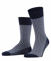 Herren Socken Oxford Stripe / Hellblau