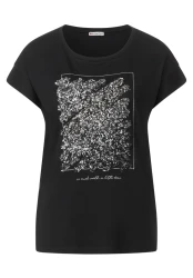 Damen Artwork T-Shirt / Beige