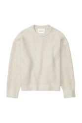 Damen Bouclé-Pullover / Beige