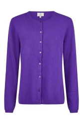 Damen Strickjacke Cashmere / Violett