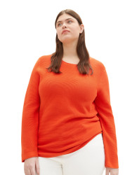 Damen Curvy Strickpullover / Rot