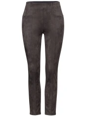 Damen Hose im Verlours-Look / Braun