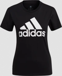 adidas Damen Loungewear Essentials Logo T-Shirt / Schwarz
