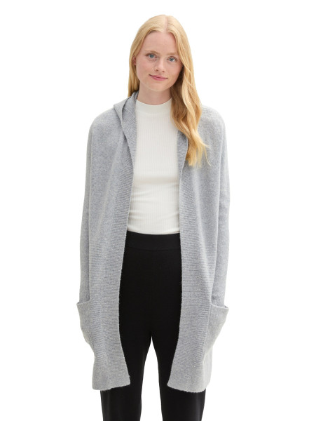 Damen Strick Cardigan mit Kapuze