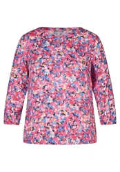 Bluse mit Floral-Print / Mehrfarbig