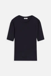 Damen T-Shirt aus Baumwolle & Modal / Dunkelblau