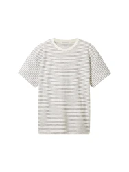 Kinder T-Shirt striped / Weiß