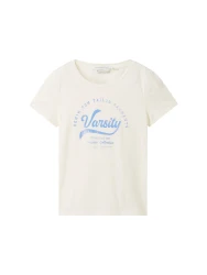 Damen T-Shirt mit Print / Weiß