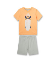 Kinder Schlafanzug kurz / Orange