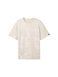 T-Shirt aus Jacquard / Weiß