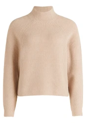 Damen Grobstrick-Pullover / Beige