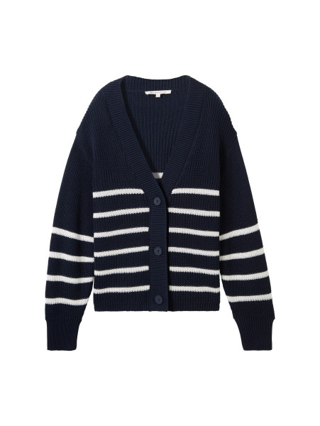 Damen Strick Cardigan mit V-Ausschnitt