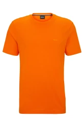Herren T-Shirt aus Baumwoll-Jersey mit Logo / Orange