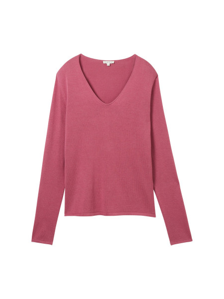 Damen Pullover mit V-Ausschnitt