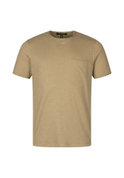 Herren T-Shirt aus Leinenmix / Braun