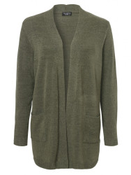 Damen Curvy Strickjacke / Oliv