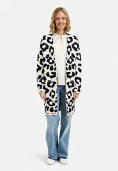 Cardigan Animal Print / Creme