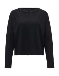 Damen Langarmshirt Simpla / Schwarz