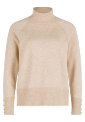 Damen Rollkragenpullover / Beige