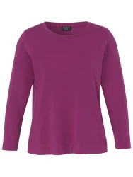 Curvy Langarmshirt / Rosa