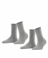 Damen Socken Basic Easy 2-Pack / Grau