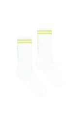Steffi Socks OH APRIL White/Lime / Limone