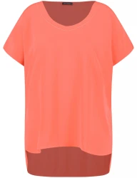 Curvy T-Shirt / Koralle