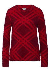 Damen Langarmshirt / rot